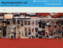 Tablet Screenshot of bicyclespecialists.com